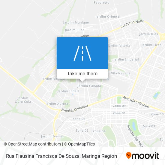 Rua Flausina Francisca De Souza map