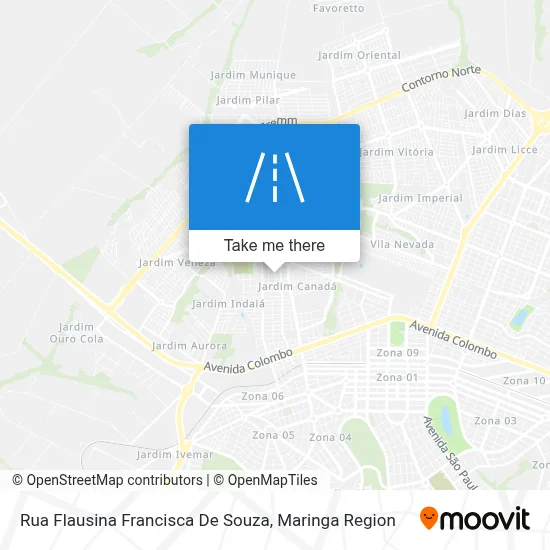 Rua Flausina Francisca De Souza map