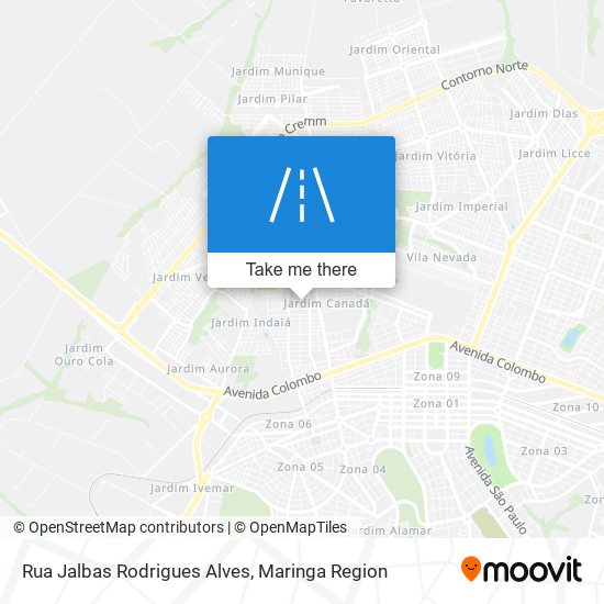 Rua Jalbas Rodrigues Alves map