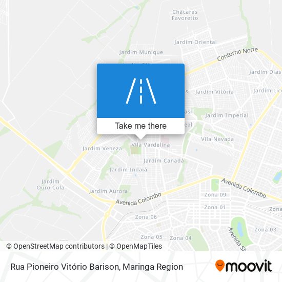 Rua Pioneiro Vitório Barison map