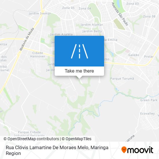 Mapa Rua Clóvis Lamartine De Moraes Melo