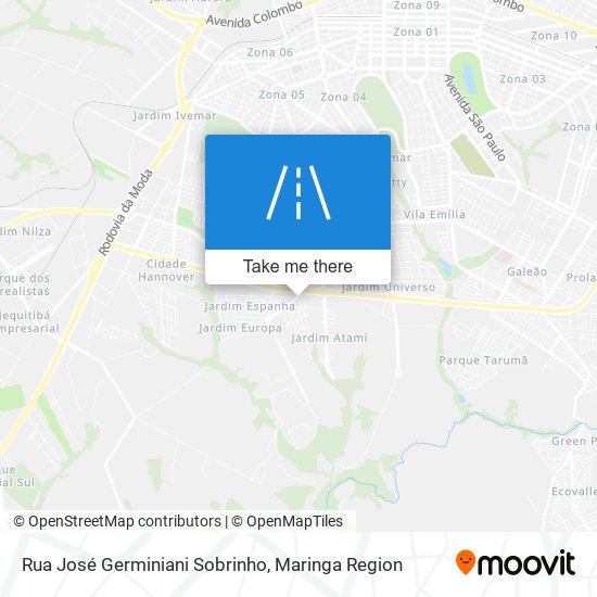 Rua José Germiniani Sobrinho map