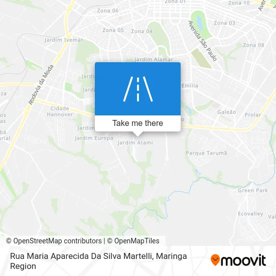 Rua Maria Aparecida Da Silva Martelli map