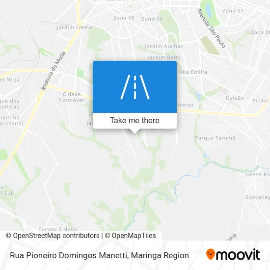 Rua Pioneiro Domingos Manetti map
