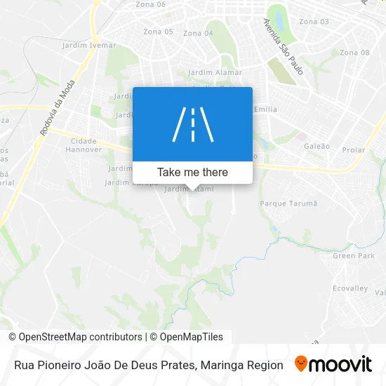 Rua Pioneiro João De Deus Prates map
