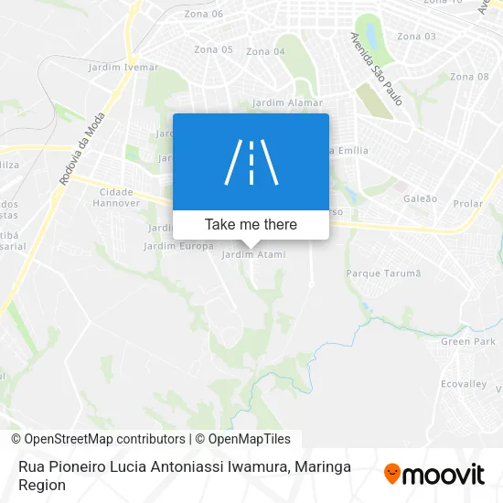 Rua Pioneiro Lucia Antoniassi Iwamura map