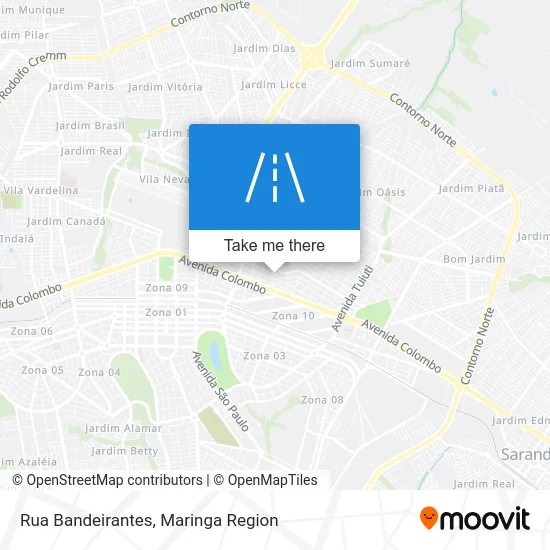 Rua Bandeirantes map