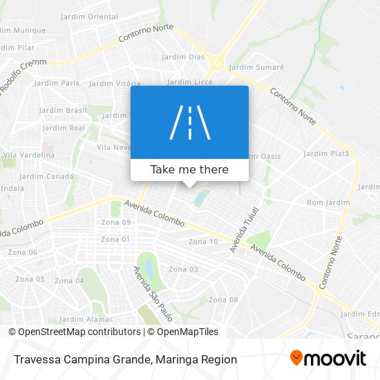 Mapa Travessa Campina Grande