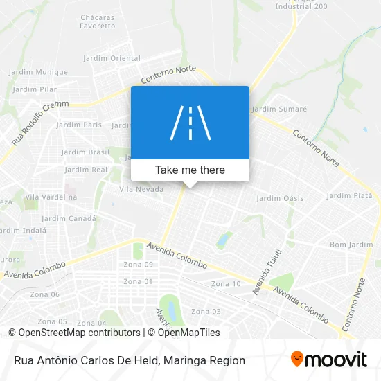 Rua Antônio Carlos De Held map
