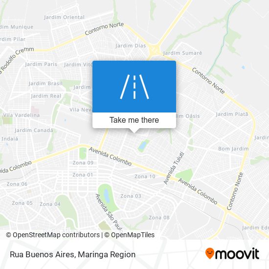 Mapa Rua Buenos Aires