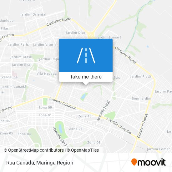 Rua Canadá map