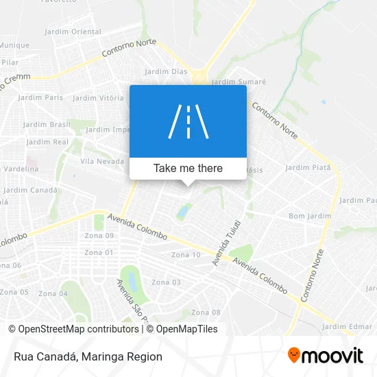 Rua Canadá map