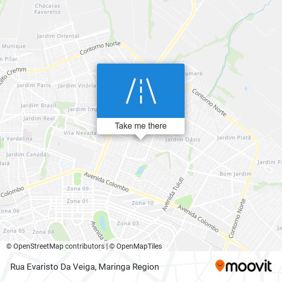 Rua Evaristo Da Veiga map