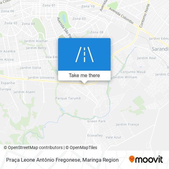 Mapa Praça Leone Antônio Fregonese