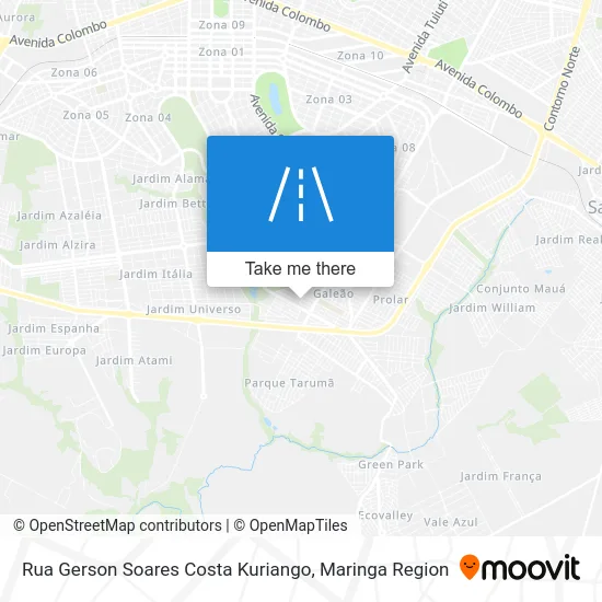 Rua Gerson Soares Costa Kuriango map