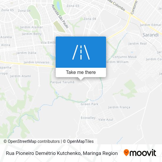Rua Pioneiro Demétrio Kutchenko map