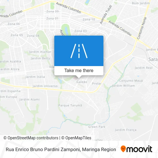 Rua Enrico Bruno Pardini Zamponi map