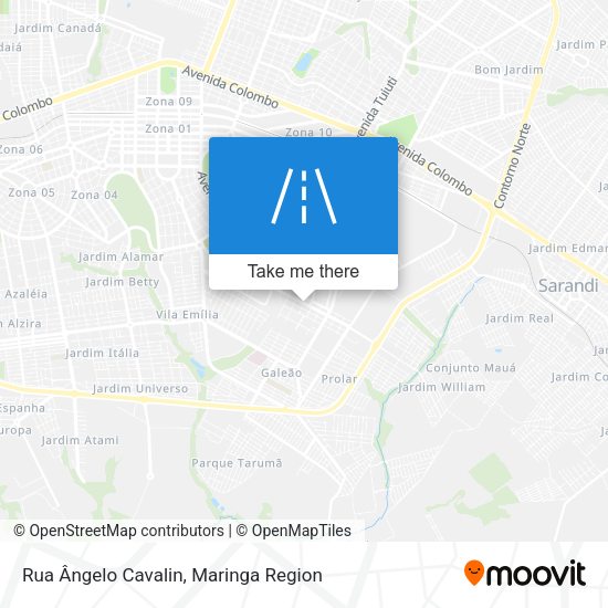 Rua Ângelo Cavalin map