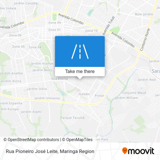 Rua Pioneiro José Leite map