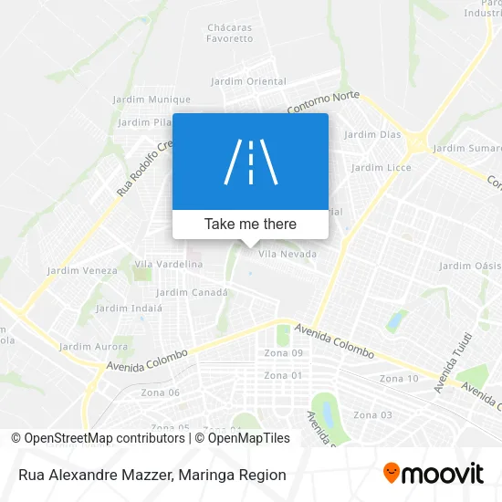Rua Alexandre Mazzer map