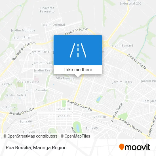 Rua Brasília map