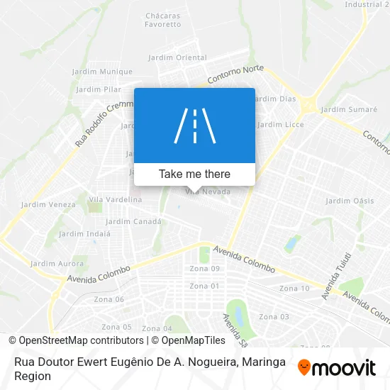 Rua Doutor Ewert Eugênio De A. Nogueira map