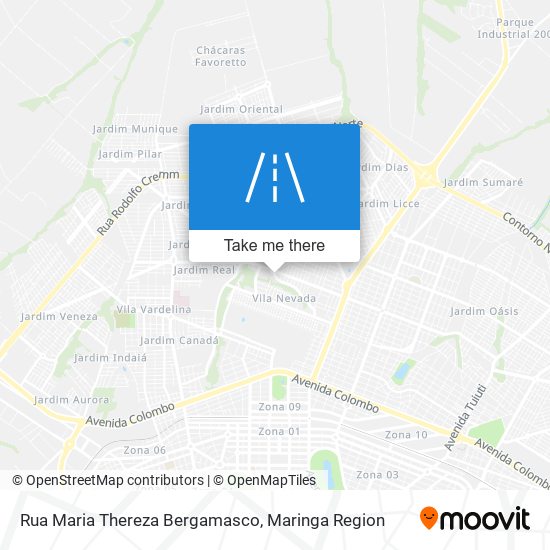 Rua Maria Thereza Bergamasco map