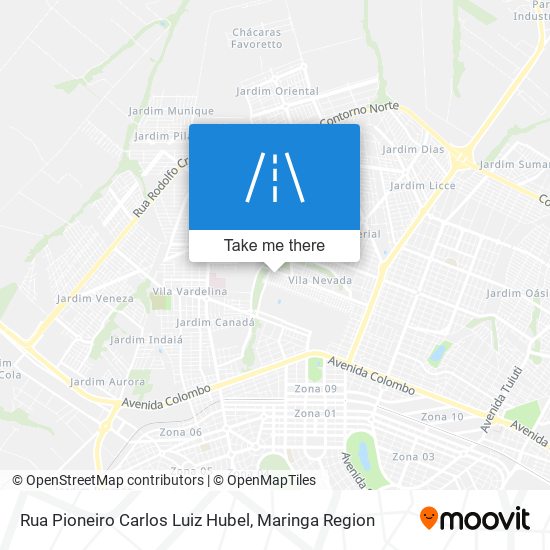 Rua Pioneiro Carlos Luiz Hubel map