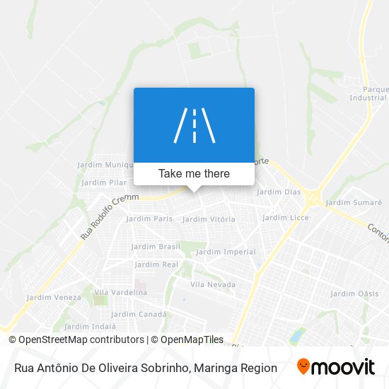 Rua Antônio De Oliveira Sobrinho map