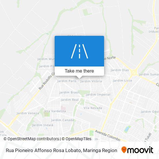 Rua Pioneiro Affonso Rosa Lobato map