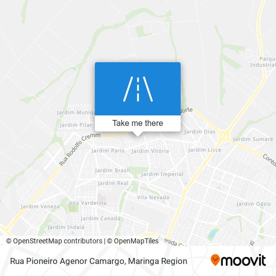 Rua Pioneiro Agenor Camargo map