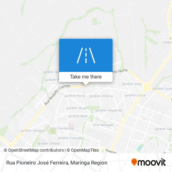 Rua Pioneiro José Ferreira map