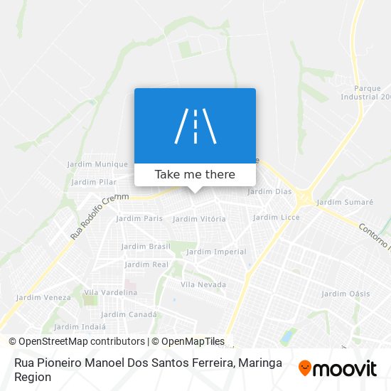 Mapa Rua Pioneiro Manoel Dos Santos Ferreira