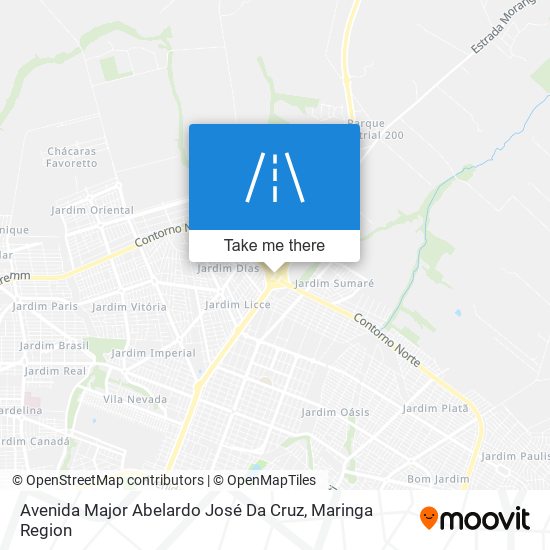 Mapa Avenida Major Abelardo José Da Cruz