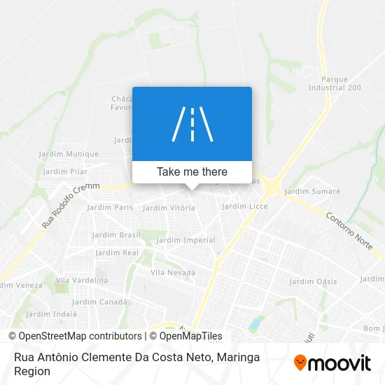 Rua Antônio Clemente Da Costa Neto map