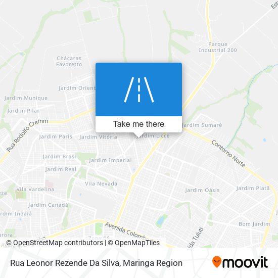 Rua Leonor Rezende Da Silva map