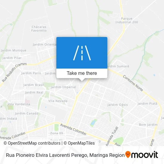 Rua Pioneiro Elvira Lavorenti Perego map