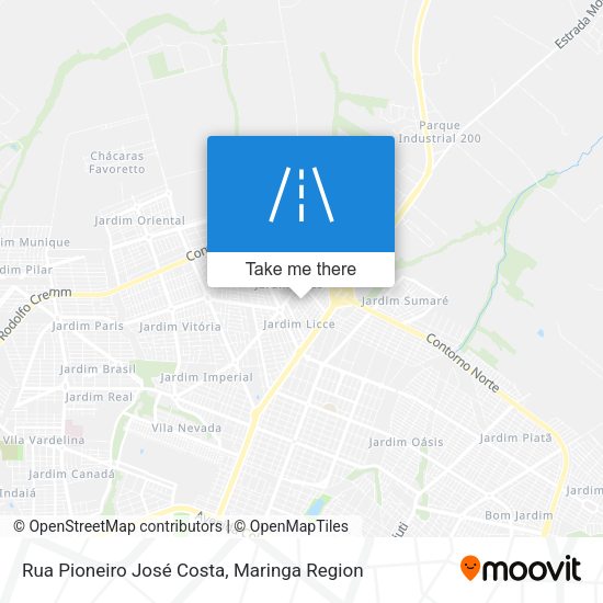 Rua Pioneiro José Costa map