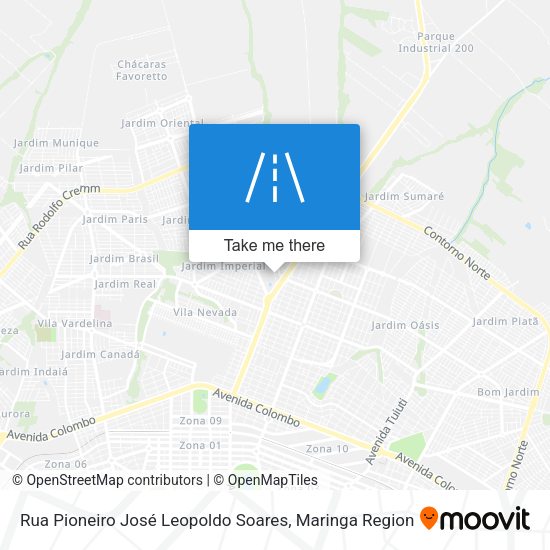 Rua Pioneiro José Leopoldo Soares map