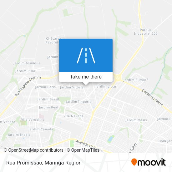 Rua Promissão map