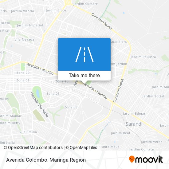 Mapa Avenida Colombo