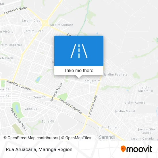Rua Aruacária map