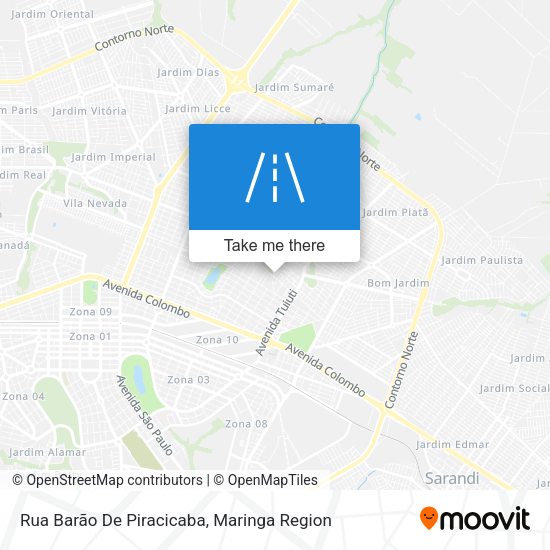 Rua Barão De Piracicaba map