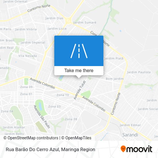 Rua Barão Do Cerro Azul map