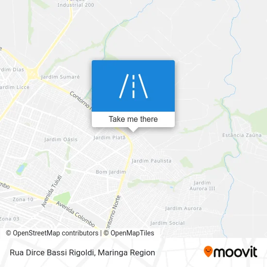 Rua Dirce Bassi Rigoldi map