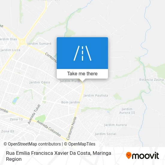 Rua Emília Francisca Xavier Da Costa map