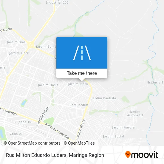 Rua Milton Eduardo Luders map