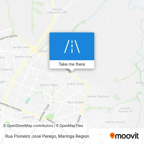 Rua Pioneiro José Perego map