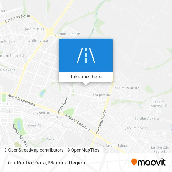Rua Rio Da Prata map