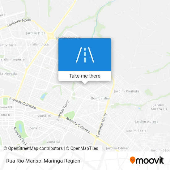 Rua Rio Manso map